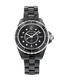 Chanel J12 Diamonds Black Dial Black Steel Strap Watch for Women - J12 H2569 Buy Now By Chanel