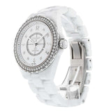 Chanel J12 Quartz Diamonds White Dial White Steel Strap Watch for Women - J12 H3110 Buy Now By Chanel