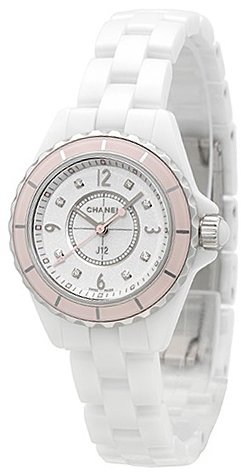 Chanel J12 Quartz Diamonds Ceramic White Dial White Steel Strap Watch for Women - J12 H4466 Buy Now By Chanel