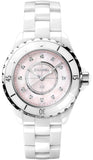 Chanel J12 Quartz Diamonds Pink Dial White Steel Strap Watch for Women - J12 H5513 Buy Now By Chanel