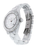 Chanel J12 Quartz Diamonds White Dial White Steel Strap Watch for Women - J12 H5703 Buy Now By Chanel