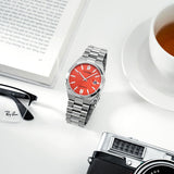 Citizen x Pantone Automatic Blazing Red Dial Silver Steel Strap Watch For Men - NJ0158-89W Buy Now By Citizen