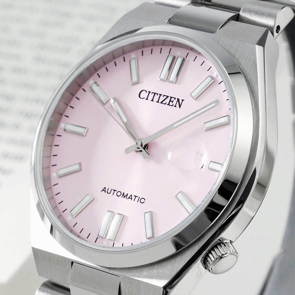 Citizen x Pantone Automatic Dreamy Pink Dial Silver Steel Strap Watch For Men - NJ0158-89X Buy Now By Citizen