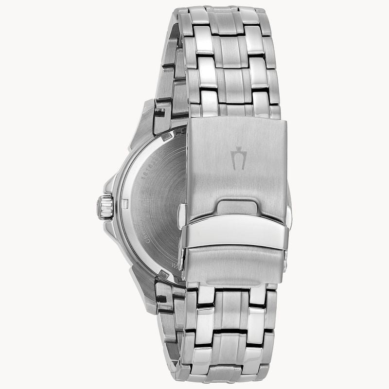 Bulova Classic Collection Black Dial Silver Steel Strap Watch for Men - 96K107 Buy Now By Bulova