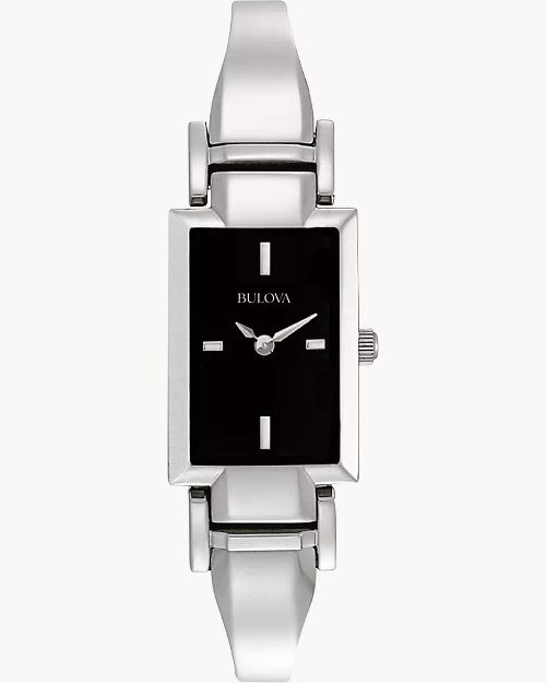 Bulova Classic Collection Black Dial Silver Steel Strap Watch for Women - 96L138 Buy Now By Bulova