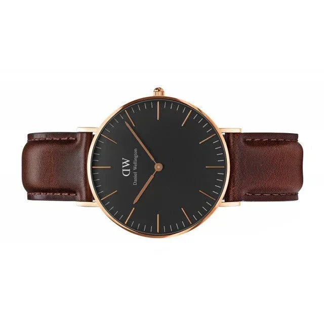 Daniel Wellington Classic Bristol Black Dial Brown Leather Strap Watch for Men - DW00100137 Buy Now By Daniel Wellington