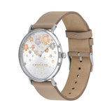 Coach Perry Quartz Silver Dial Brown Leather Strap Watch for Women - 14503326 Buy Now By Coach