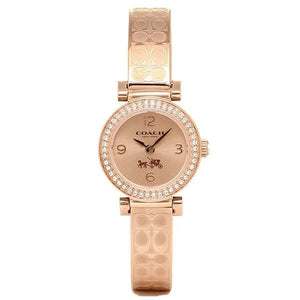 Coach Madison Crystals Rose Gold Dial Rose Gold Steel Strap Watch For Women - 14502203 Buy Now By Coach