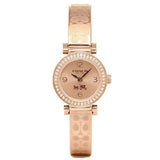 Coach Madison Crystals Rose Gold Dial Rose Gold Steel Strap Watch For Women - 14502203 Buy Now By Coach