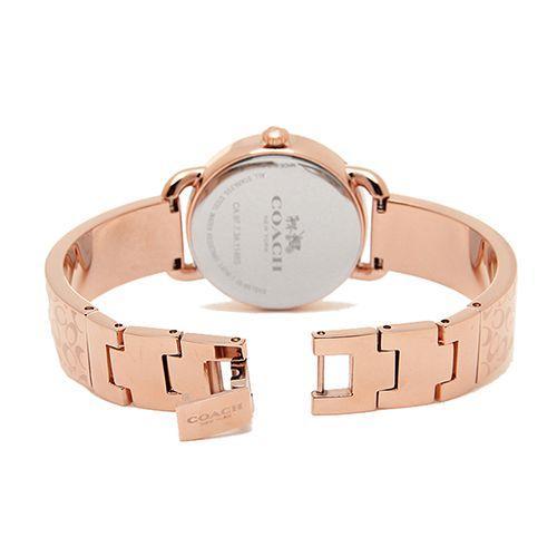 Coach Delancey Silver Dial Rose Gold Steel Strap Watch for Women - 14502355 Buy Now By Coach