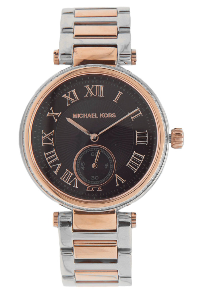 Michael Kors Skylar Black Dial Two Tone Steel Strap Watch for Women - MK5957 Buy Now By Michael Kors