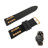 Guess Oasis Black Dial Two Tone Steel Strap Watch for Men - W0366G3 Buy Now By Guess