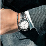 Daniel Wellington Iconic Link White Dial Silver Steel Strap Watch for Women - DW00100203 Buy Now By Daniel Wellington