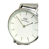 Daniel Wellington Petite Sterling White Dial Silver Mesh Bracelet Watch For Women - DW00100220 Buy Now By Daniel Wellington