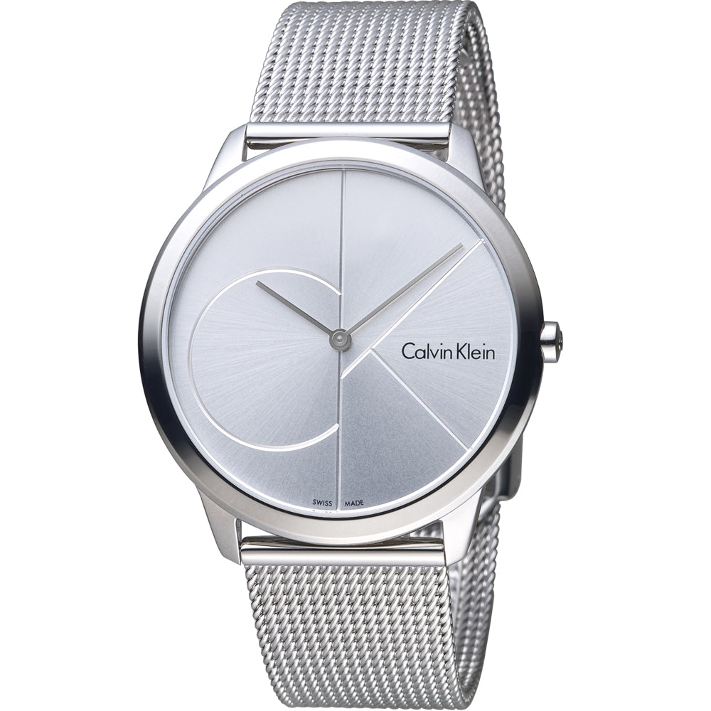 Calvin Klein Minimal Silver Dial Silver Mesh Bracelet Watch for Men - K3M2112Z Buy Now By Calvin Klein