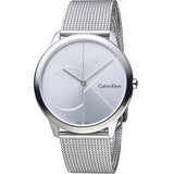 Calvin Klein Minimal Silver Dial Silver Mesh Bracelet Watch for Men - K3M2112Z Buy Now By Calvin Klein