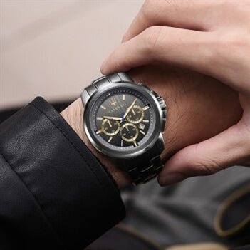 Maserati Successo Chronograph Gray Dial Gray Steel Strap Watch For Men - R8873621007 Buy Now By Maserati