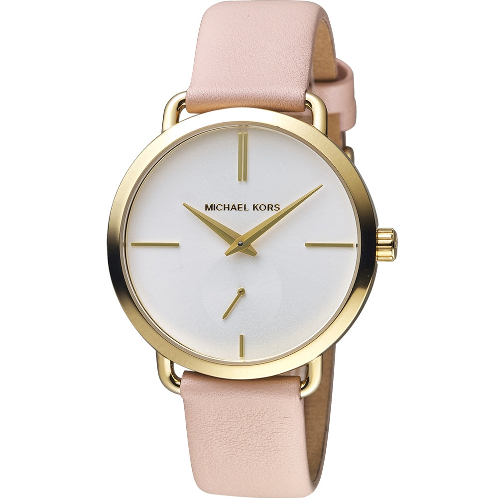 Michael Kors Portia Quartz White Dial Pink Leather Strap Watch For Women - MK2659 Buy Now By Michael Kors