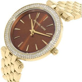 Michael Kors Darci Amber Dial Gold Steel Strap Watch for Women - MK3408 Buy Now By Michael Kors