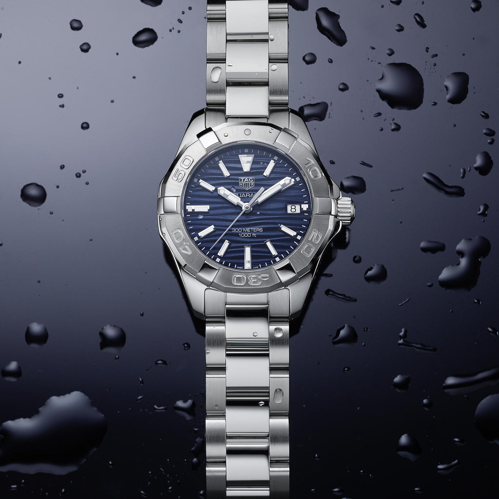 Tag Heuer Aquaracer Blue Dial Silver Steel Strap Watch for Women - WBD131D.BA0748 Buy Now By Tag Heuer