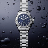 Tag Heuer Aquaracer Blue Dial Silver Steel Strap Watch for Women - WBD131D.BA0748 Buy Now By Tag Heuer