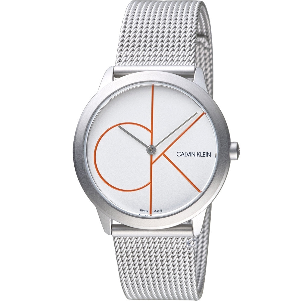 Calvin Klein Minimal White Dial Silver Mesh Bracelet Watch for Women - K3M52152 Buy Now By Calvin Klein