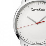 Calvin Klein City Quartz White Dial Silver Steel Strap Watch for Men - K2G2G1Z6 Buy Now By Calvin Klein