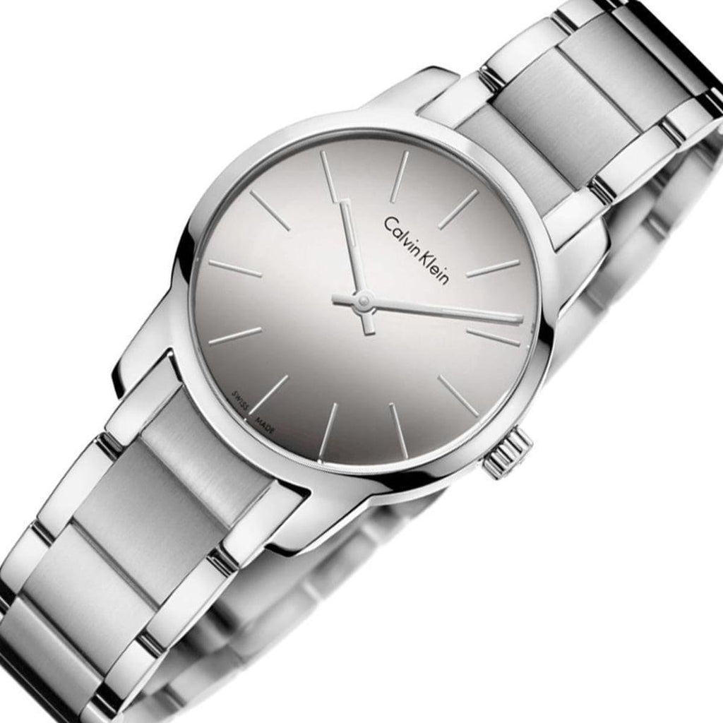 Calvin Klein City Silver Dial Silver Steel Strap Watch for Women - K2G23148 Buy Now By Calvin Klein