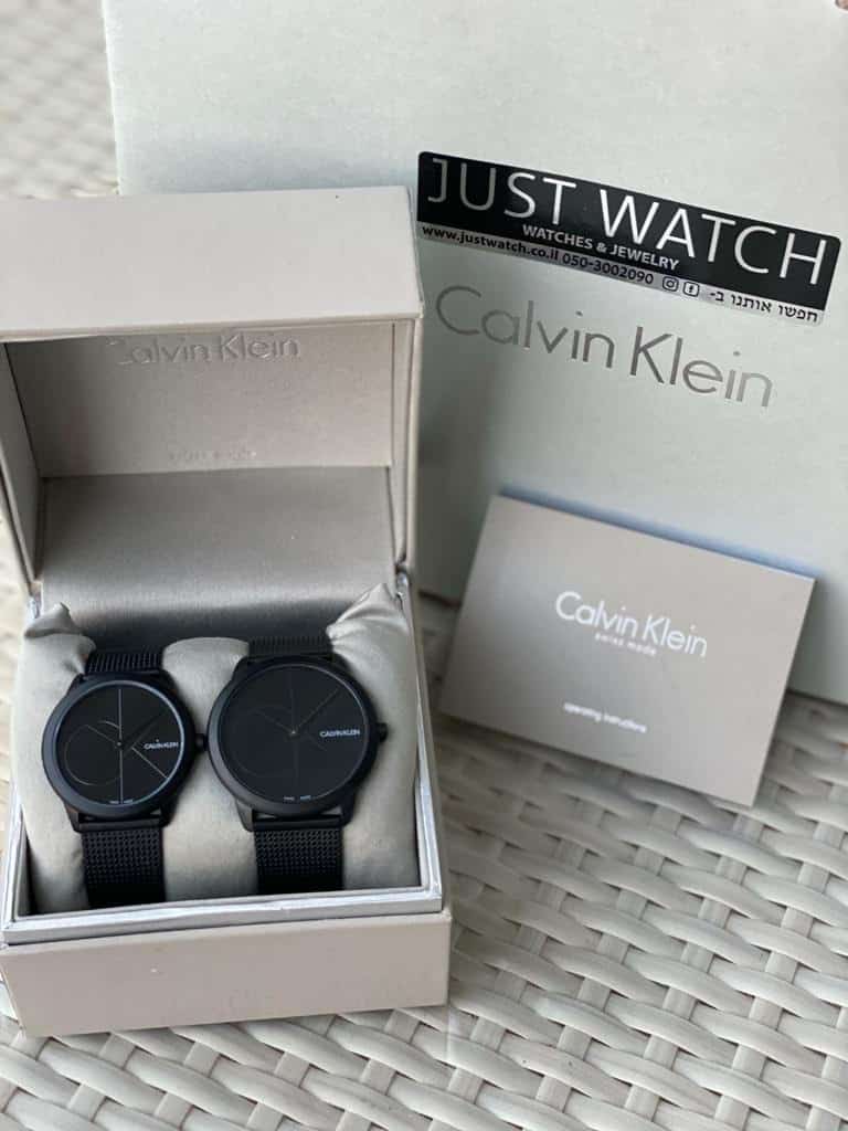 Calvin Klein Minimal Black Dial Black Mesh Bracelet Watch for Women - K3M524B1 Buy Now By Calvin Klein