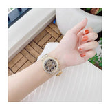 Guess Moonlight Diamonds Gold Dial Gold Steel Strap Watch for Women - GW0320L5 Buy Now By Guess