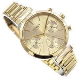 Hugo Boss Flawless Gold Dial Gold Steel Strap Watch for Women - 1502532 Buy Now By Hugo Boss
