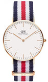 Daniel Wellington Classic Canterbury White Dial Two Tone NATO Strap Watch For Women - DW00100030 Buy Now By Daniel Wellington