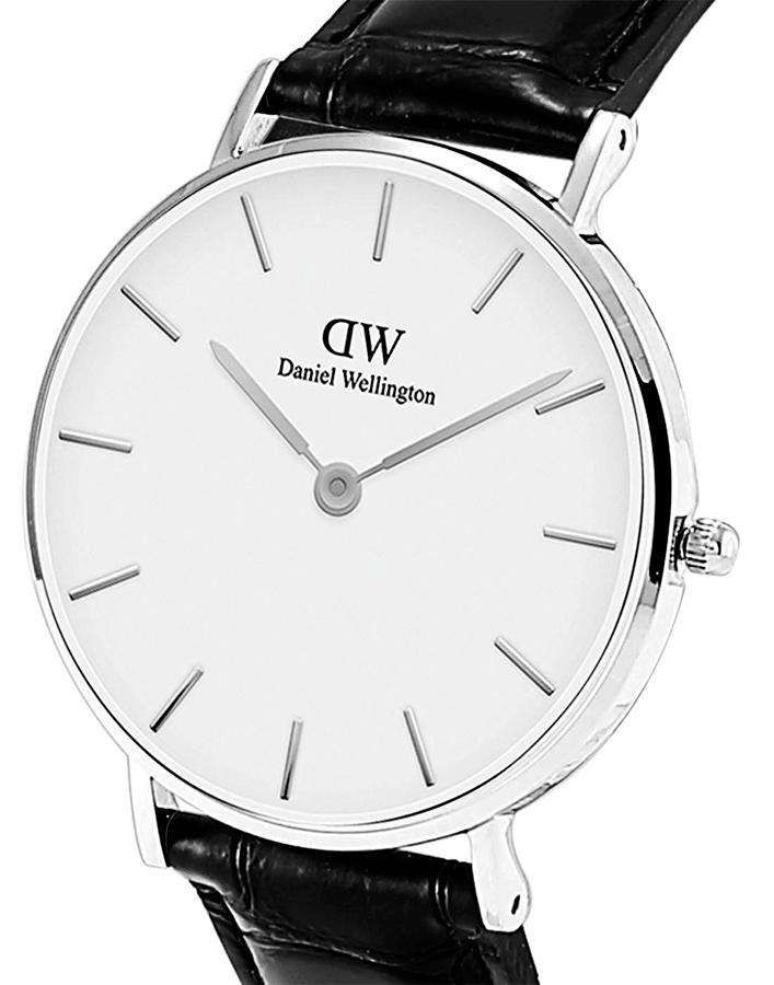 Daniel Wellington Classic Petite Reading White Dial Black Leather Strap Watch For Women - DW00100241 Buy Now By Daniel Wellington