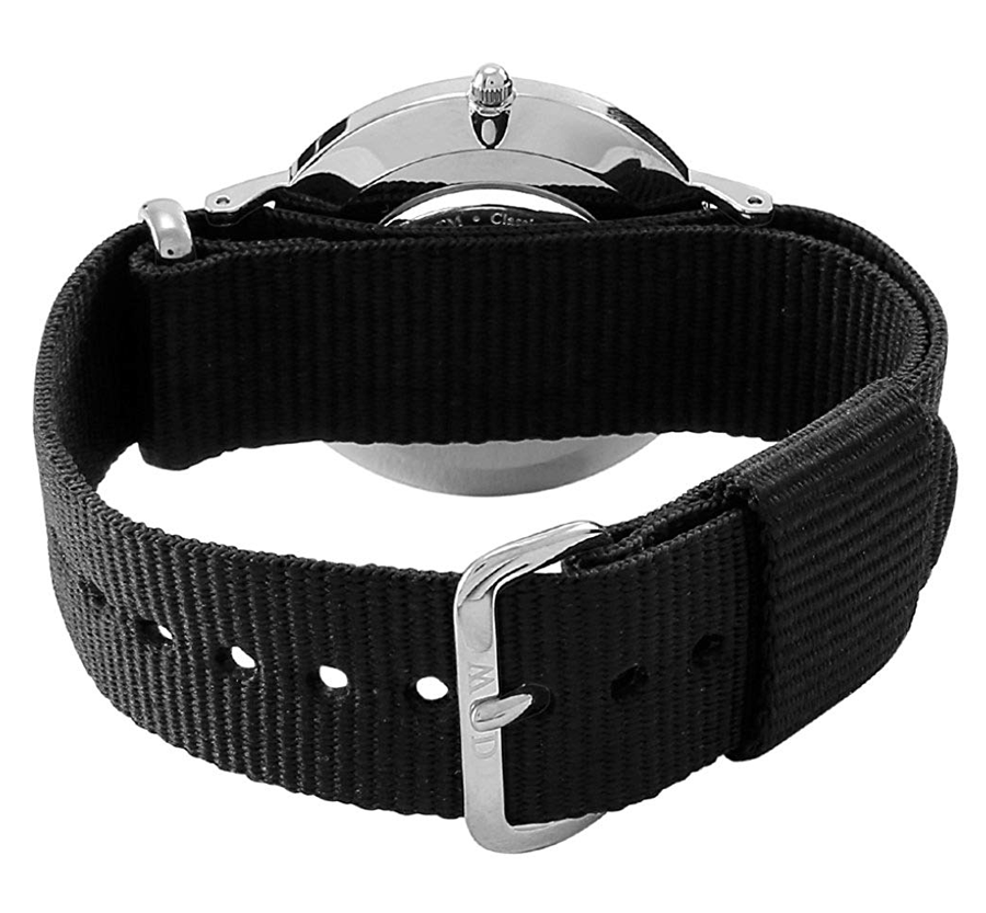 Daniel Wellington Classic Cornwall White Dial Black Nylon Strap Watch For Men - DW00100260 Buy Now By Daniel Wellington