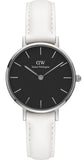 Daniel Wellington Classic Petite Bondi Black Dial White Leather Strap Watch for Women - DW00100286 Buy Now By Daniel Wellington