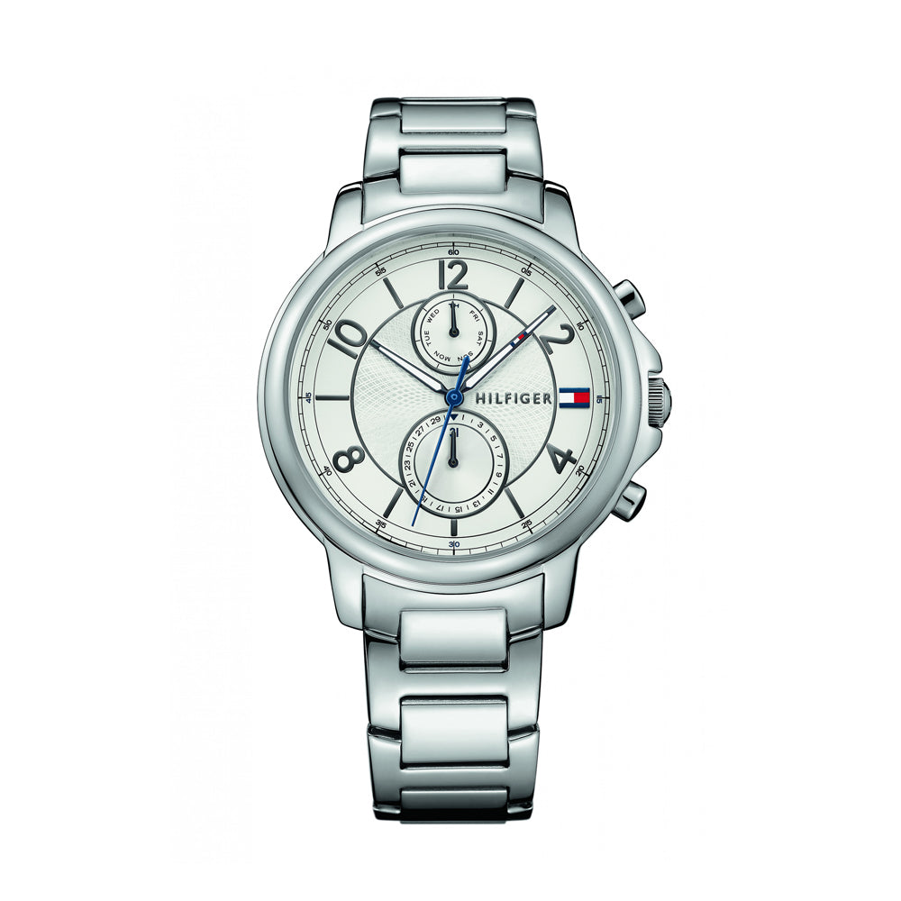 Tommy Hilfiger Claudia White Dial Silver Steel Strap Watch for Women - 1781819 Buy Now By Tommy Hilfiger