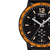 Tissot T Sport Quickster Chronograph Black Dial Black Rubber Strap Watch For Men - T095.417.36.057.01 Buy Now By Tissot
