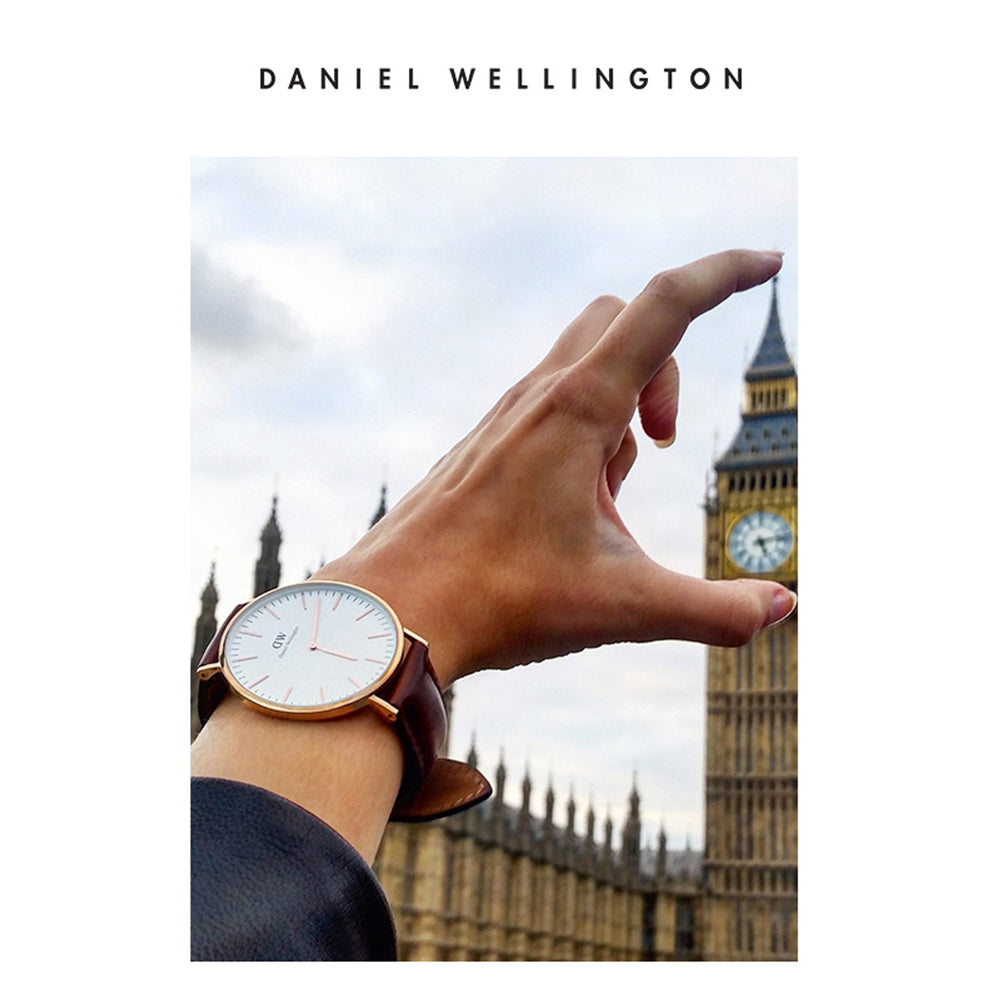 Daniel Wellington Classic St Mawes White Dial Brown Leather Strap Watch For Men - DW00100006 Buy Now By Daniel Wellington