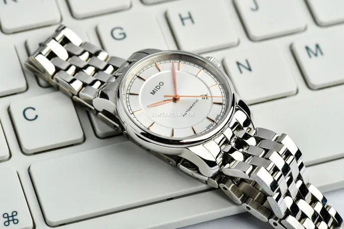 Mido Baroncelli III Automatic Silver Dial Silver Steel Strap Watch For Women - M7600.4.10.1 Buy Now By Mido