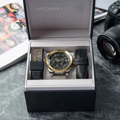 Michael Kors Brecken Quartz Black Dial Silver Mesh Strap Watch For Men - MK8961 Buy Now By Michael Kors