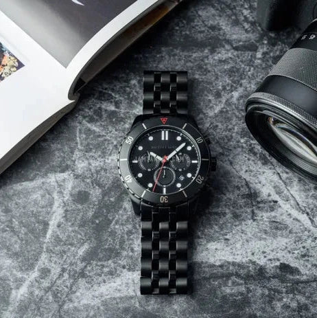 Michael Kors Cunningham Chronograph Black Dial Black Steel Strap Watch For Men - MK8965 Buy Now By Michael Kors