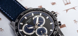 Tissot Supersport Chrono Black Dial Blue Nylon Strap Watch for Men - T125.617.17.051.03 Buy Now By Tissot