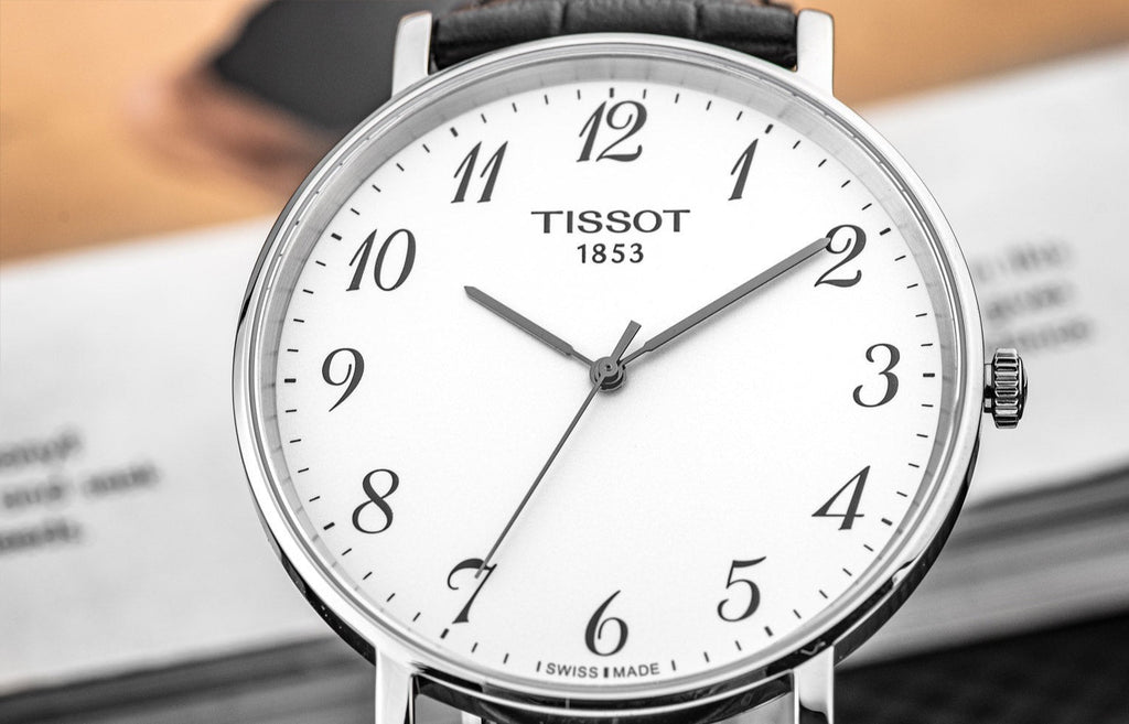 Tissot Everytime Large White Dial Black Leather Strap Watch For Men - T109.610.16.032.00 Buy Now By Tissot