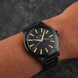 Armani Exchange Nico Analog Black Dial Black Steel Strap Watch For Men - AX7102