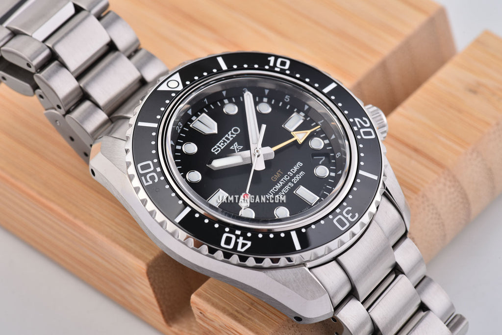 Seiko Prosprex Dark Depths GMT Automatic Black Dial Silver Steel Strap Watch For Men - SPB383J1 Buy Now By Seiko