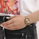 Armani Exchange Lola Quartz Gold Dial Gold Mesh Strap Watch For Women - AX5801 Buy Now By Armani Exchange