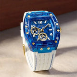 Guess Phoenix Analog Blue Dial White Silicone Strap Watch For Men - GE0499G6 Buy Now By Guess