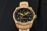 Fossil Bronson Automatic Skeleton Black Dial Gold Steel Strap Watch for Men - ME3257 Buy Now By Fossil