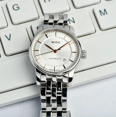 Mido Baroncelli III Automatic Silver Dial Silver Steel Strap Watch For Women - M7600.4.10.1 Buy Now By Mido