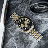 Michael Kors Cunningham Chronograph Black Dial Two Tone Steel Strap Watch For Men - MK8964 Buy Now By Michael Kors